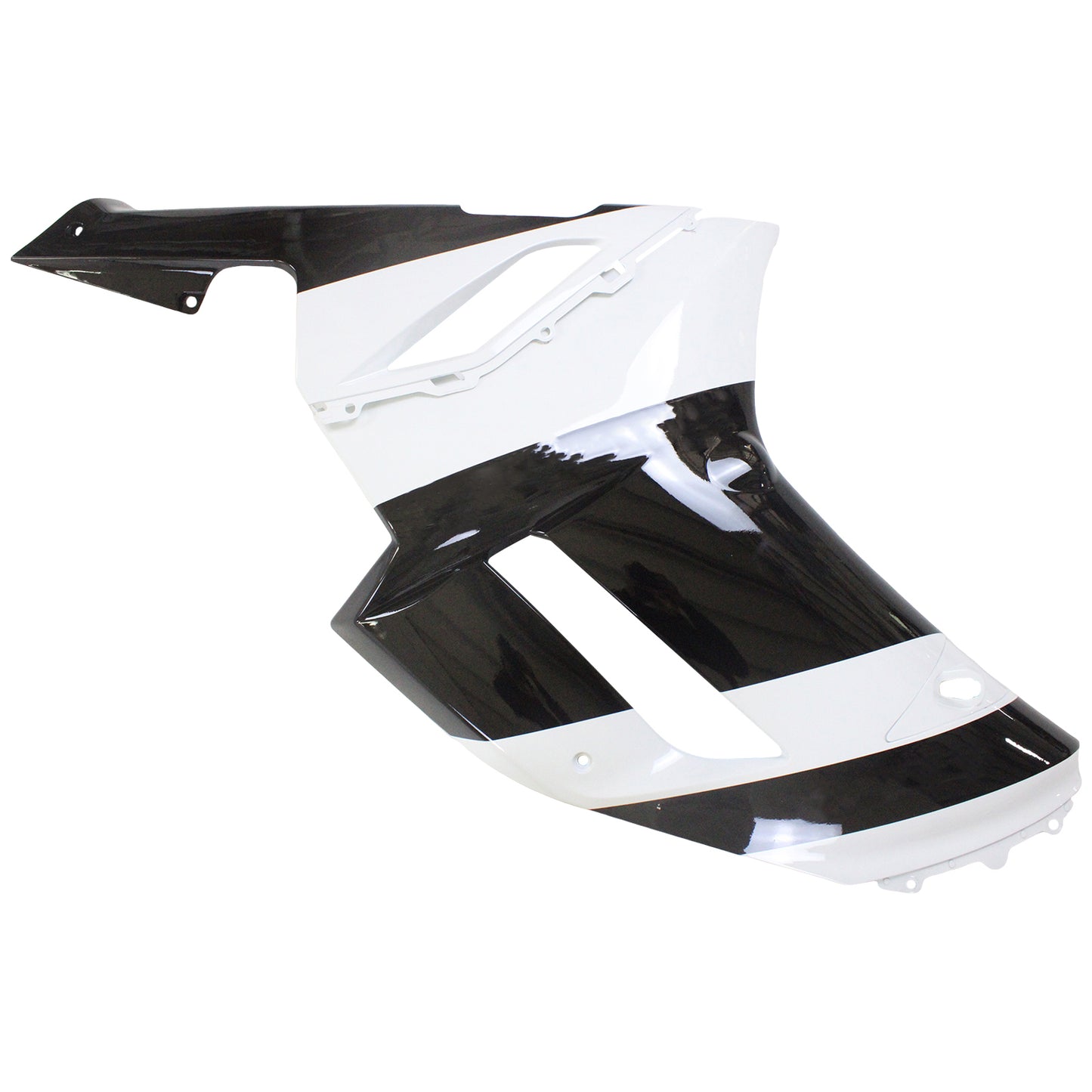 Amotopart Kawasaki 2007-2008 ZX6R 636 Kit di paura nero bianco