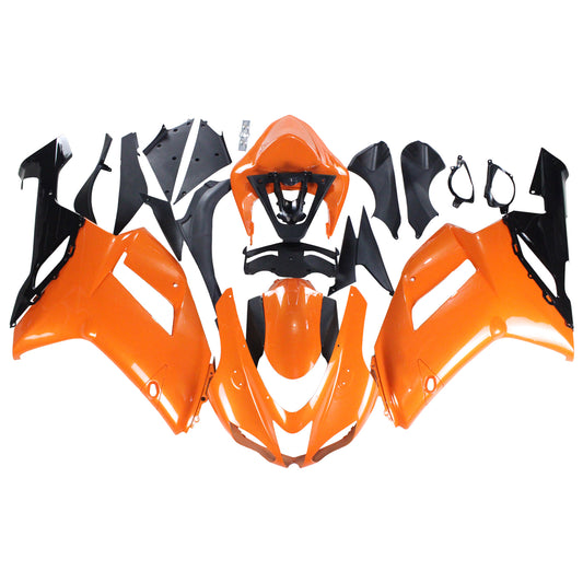 Amotopart Kawasaki 2007-2008 ZX6R 636 Kit di rivestimento arancione