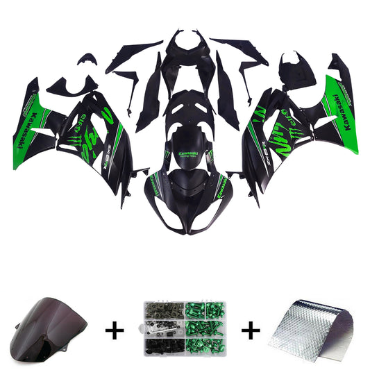 Amotopart Kawasaki ZX6R 636 2009-2012 Kit carena Carrozzeria Plastica ABS