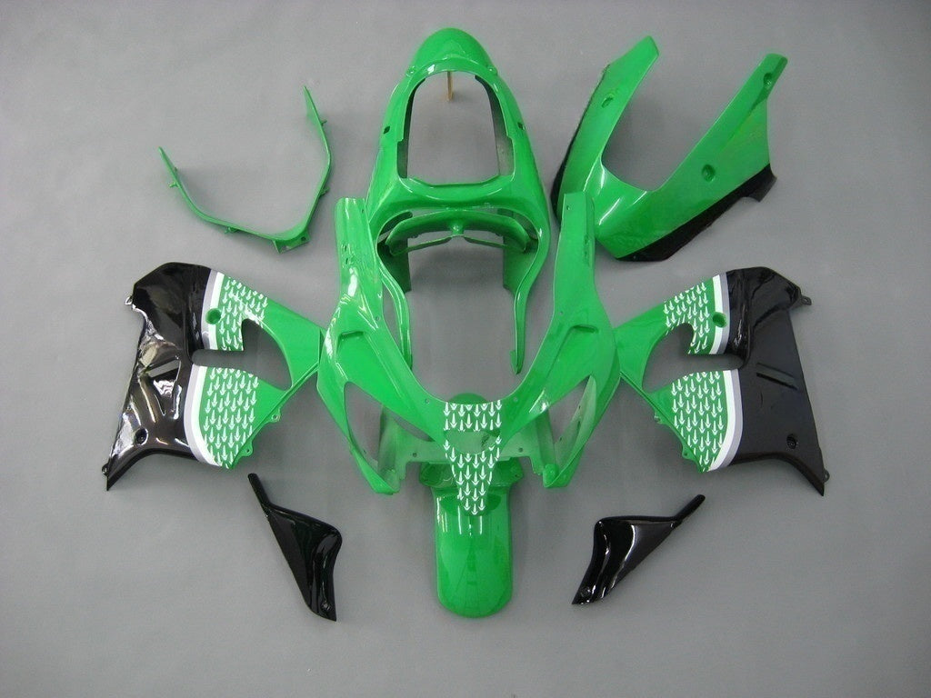 Carene 2000-2001 Kawasaki ZX 9R Verde Nero No.56 Nakano Racing Generic