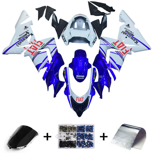 Carene 2004-2005 Kawasaki ZX 10R Blu Bianco FIAT Generico