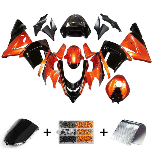Amotopart Kawasaki ZX10R 2004-2005 Kit carena Carrozzeria Plastica ABS