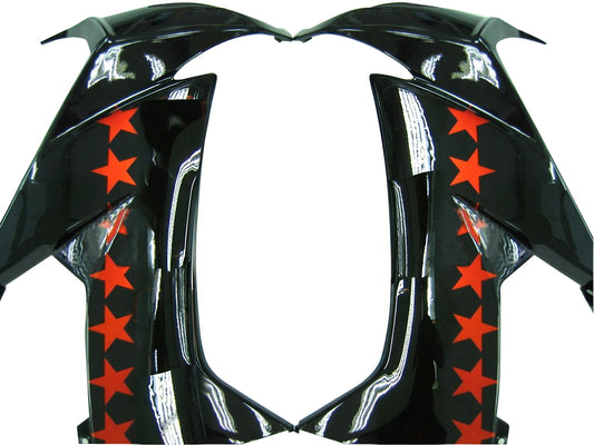 Carene 2008-2010 Kawasaki ZX10R Nero Arancio SevenStars Racing Generico