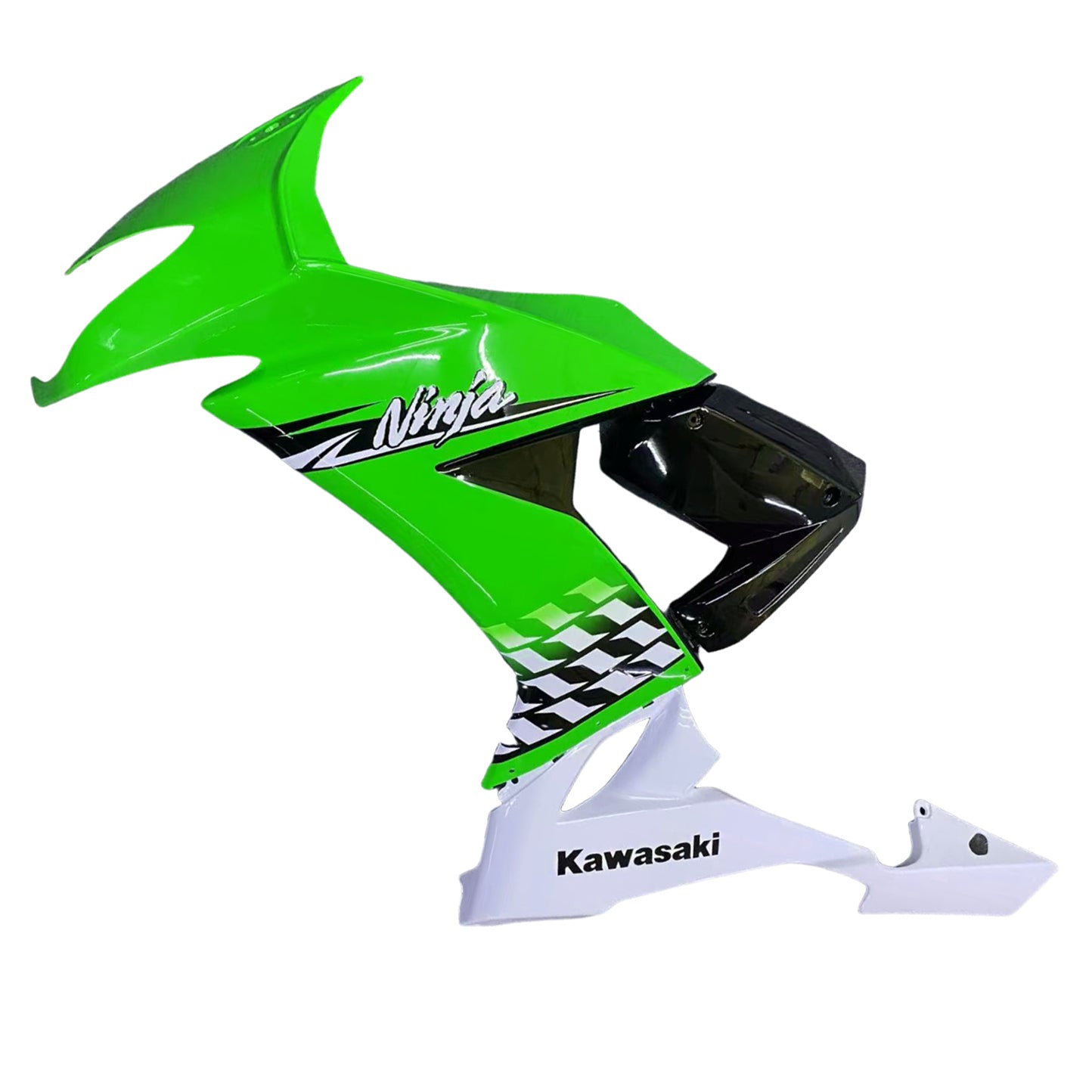 Amotopart Kawasaki ZX10R 2008-2010 kit di carenatura bianca verde
