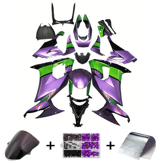 Amotopart Kawasaki ZX10R 2008-2010 Kit carena Carrozzeria Plastica ABS