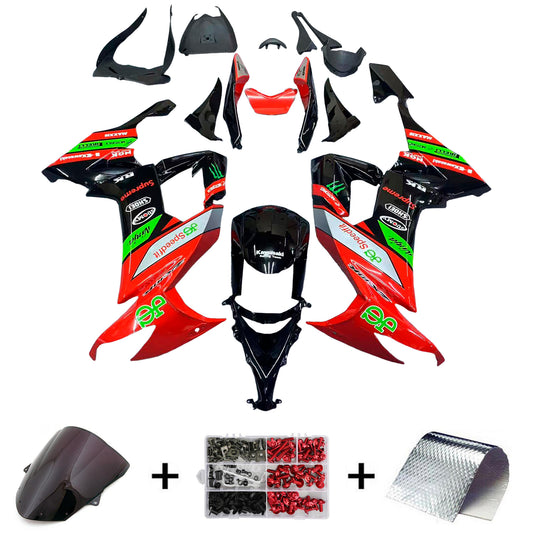 Amotopart Kawasaki ZX10R 2008-2010 Kit carena Carrozzeria Plastica ABS