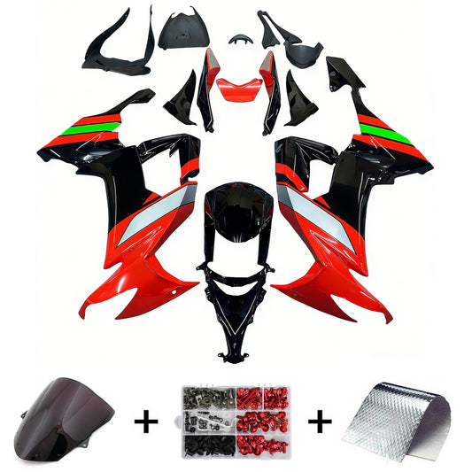 Amotopart Kawasaki ZX10R 2008-2010 Kit carena Carrozzeria Plastica ABS