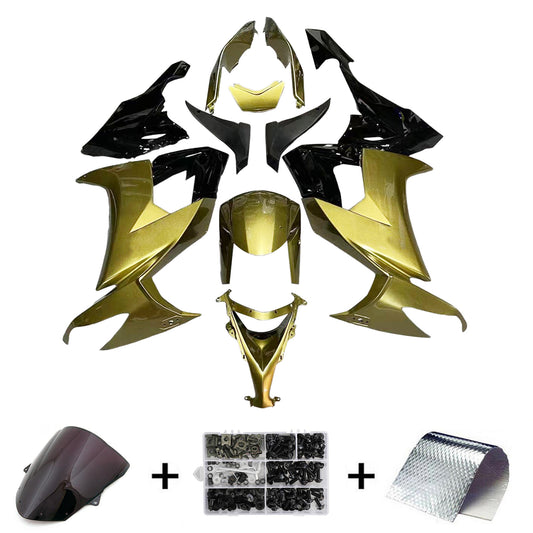 Amotopart Kawasaki ZX10R 2008-2010 Kit carena Carrozzeria Plastica ABS
