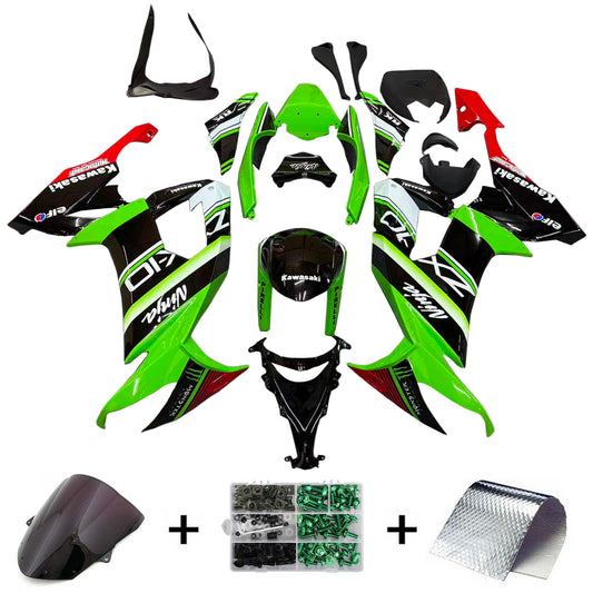 Amotopart Kawasaki ZX10R 2008-2010 Kit carena Carrozzeria Plastica ABS