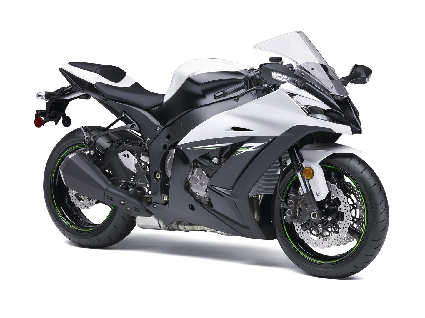 Carene 2011-2015 Plastiche Kawasaki ZX10R Ninja Bianco Nero ZX10R Racing Generico