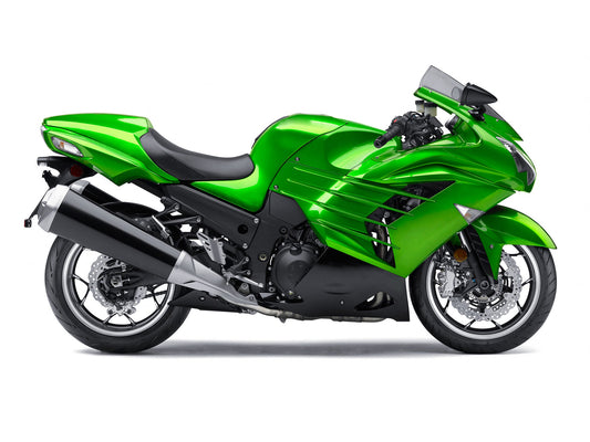 Per Ninja ZX14R 2012-2021 Verde Carrozzeria Carenatura ABS Stampato Ad Iniezione Plastica Set 6 # Generico