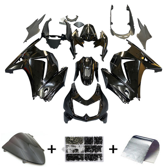 Carene 2008-2012 Kawasaki ZX250R EX250 Nero Ninja ZX250 Generico