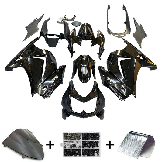 Carene 2008-2012 Kawasaki ZX250R EX250 Nero Ninja ZX250 Generico