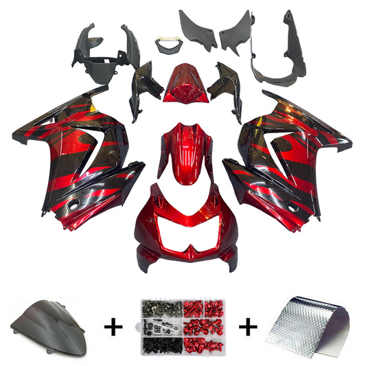 2008-2012 Kawasaki EX250 Ninja250R Kit carenatura iniezione Carrozzeria Plastica ABS