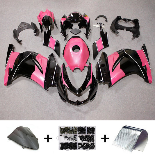 Kit carenatura iniezione in plastica ABS adatto per Kawasaki EX250 Ninja250R 2008-2012