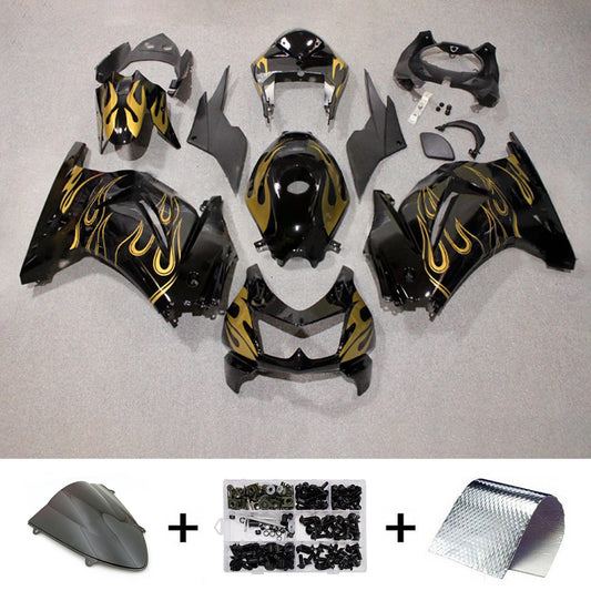 Kit carenatura iniezione in plastica ABS adatto per Kawasaki EX250 Ninja250R 2008-2012