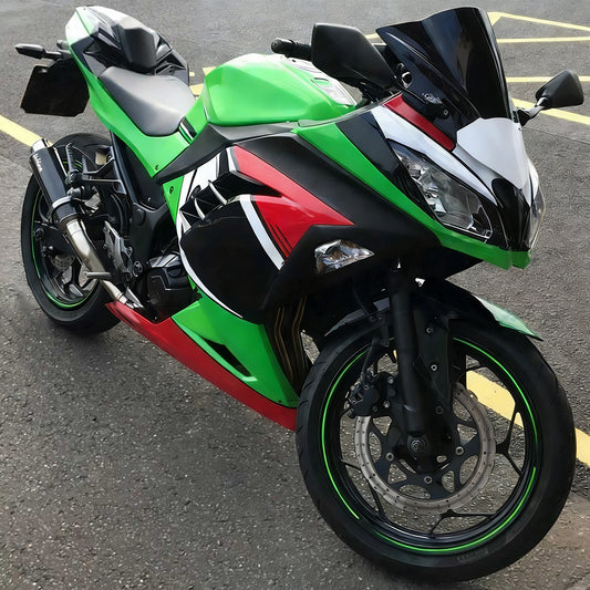 Amotopart Kawasaki 2013-2017 Ex300/Ninja300 Kit di paura rosso verde nero