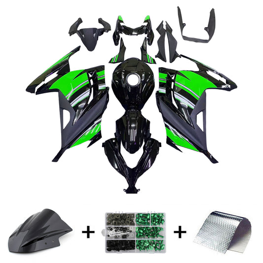 Amotopart Kawasaki EX300/Ninja300 2013-2017 Kit carena Carrozzeria Plastica ABS