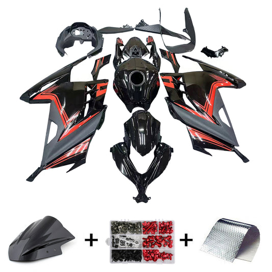 Amotopart Kawasaki EX300/Ninja300 2013-2017 Kit carena Carrozzeria Plastica ABS