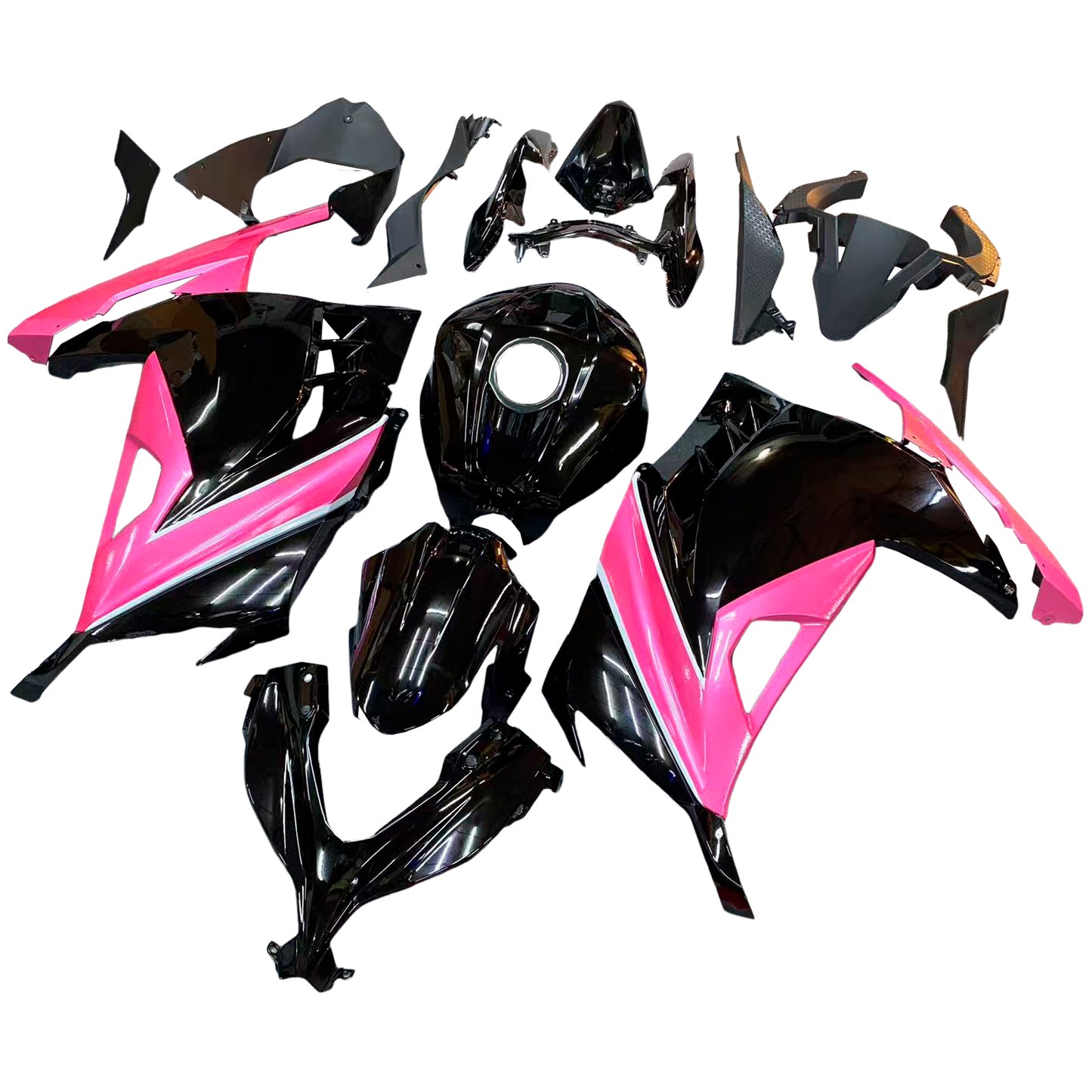 Amotopart Kawasaki EX300/Ninja300 2013-2017 Kit carena Carrozzeria Plastica ABS