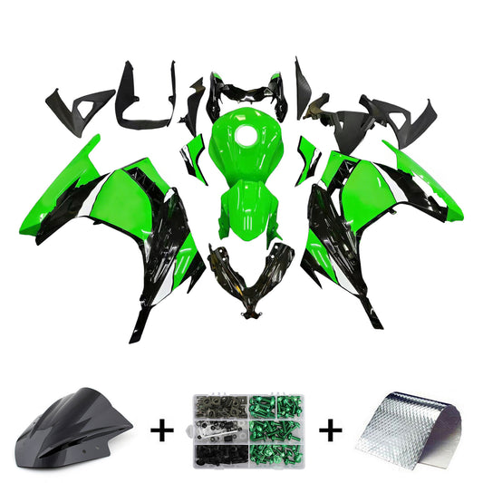 Amotopart Kawasaki EX300/Ninja300 2013-2017 Kit carena Carrozzeria Plastica ABS