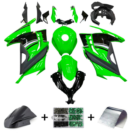 Amotopart Kawasaki EX300/Ninja300 2013-2017 Kit carena Carrozzeria Plastica ABS