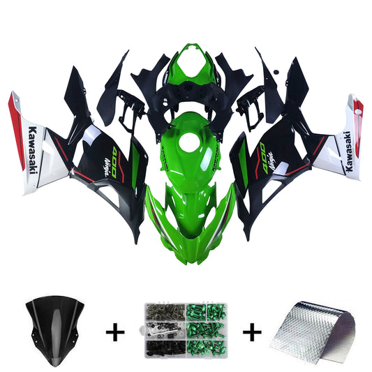 Amotopart Kawasaki EX400 Ninja400 2018-2023 Kit Carenatura Carrozzeria Plastica ABS