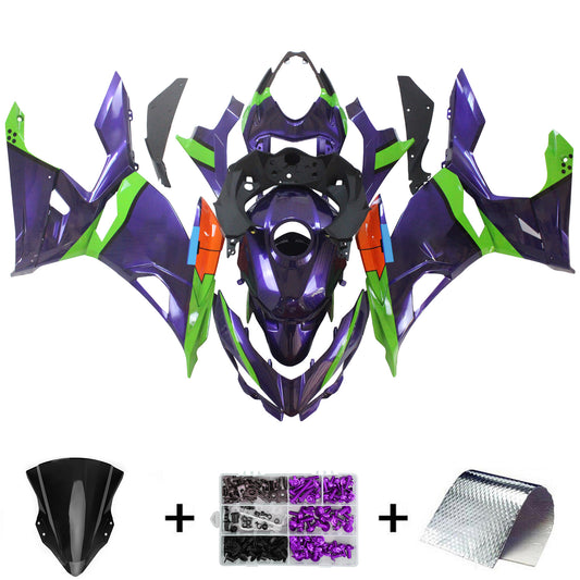 Amotopart Kawasaki EX400/Ninja400 2018-2023 Kit Carenatura Carrozzeria Plastica ABS