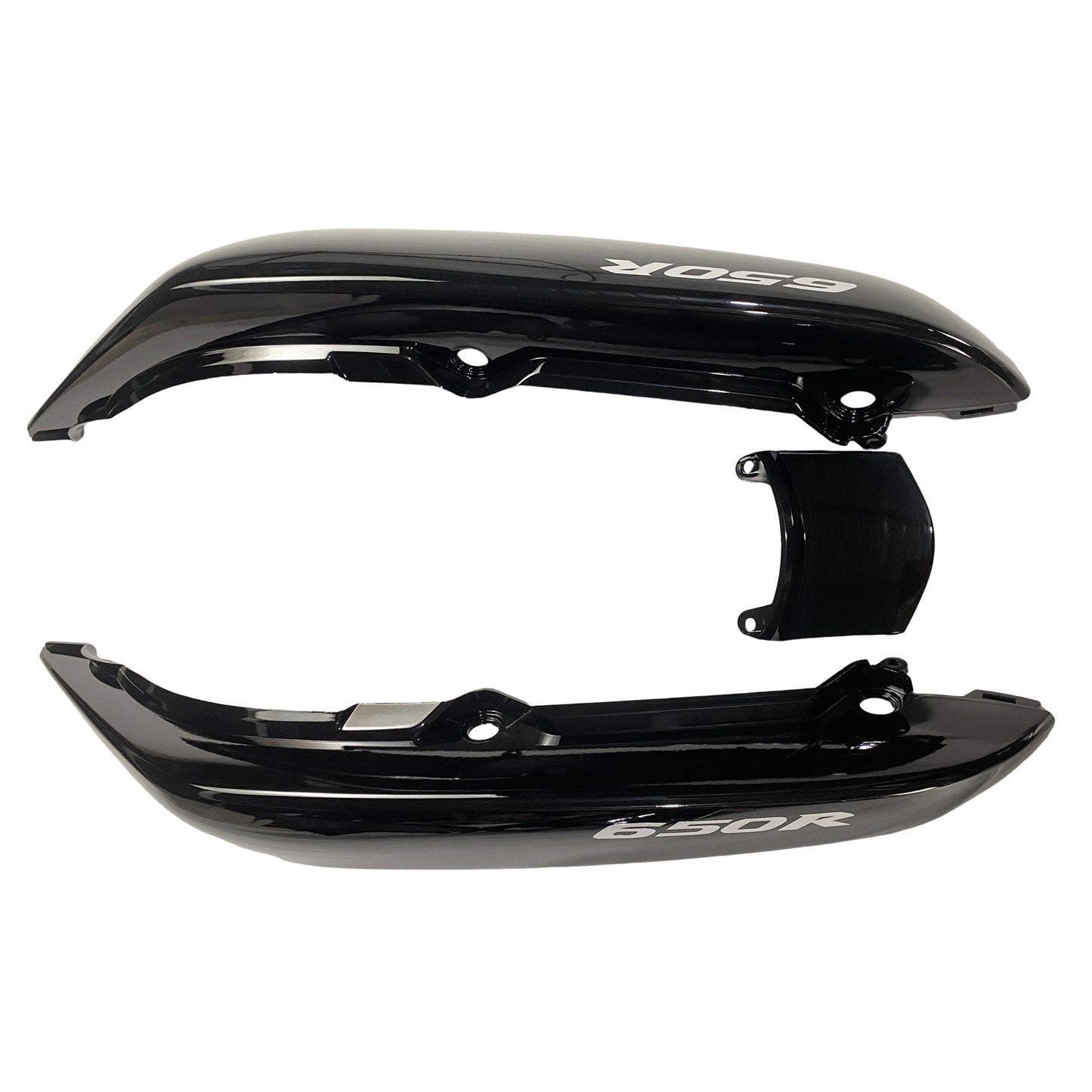 Amotopart Kawasaki 2006-2008 ER6F/NINJA650 KIT FAMERA DELLA GLOSS BLACO