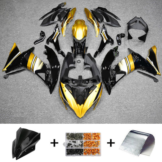 Amotopart Kawasaki ER6F/Ninja650R 2017-2019 Kit carena Carrozzeria Plastica ABS