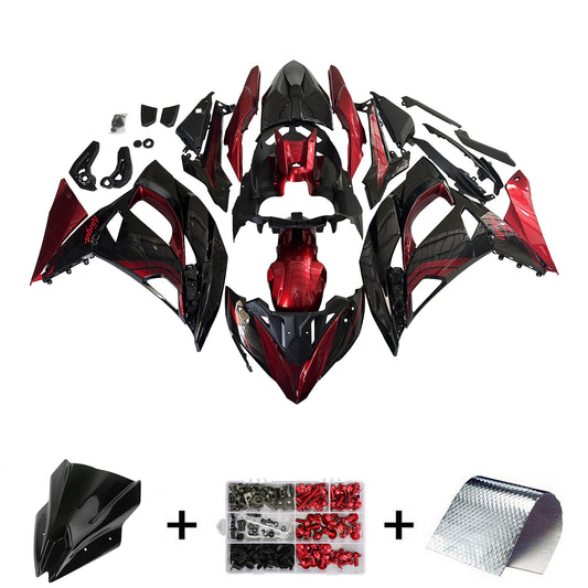 Kit carenatura iniezione in plastica ABS adatto per Kawasaki ER-6F Ninja650R 2017-2019
