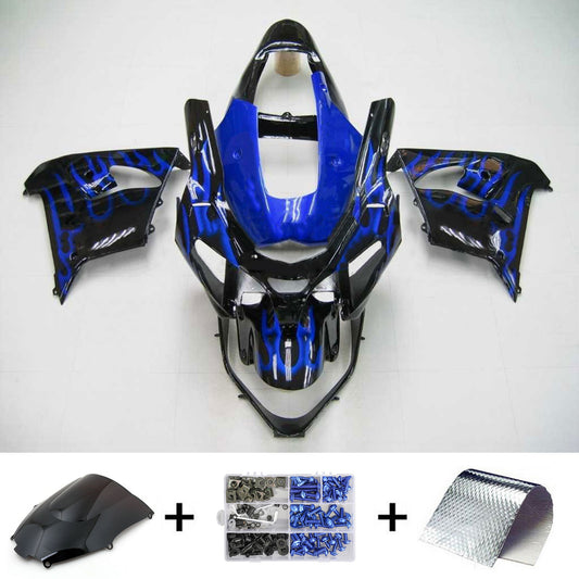 Amotopart Kawasaki 2002-2003 ZX9R BLACH BLU MIX SHOULD KIT