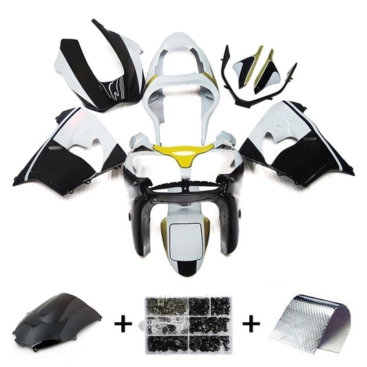 Amotopart Kawasaki ZX9R 2002-2003 Kit carena Carrozzeria Plastica ABS