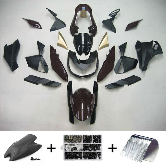 Amotopart Kawasaki Z1000 2010-2013 Kit di rivestimento nero