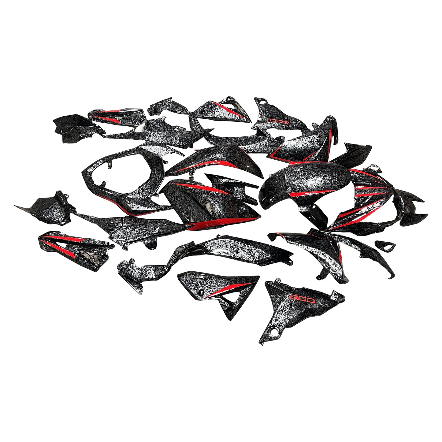 Kit carenatura iniezione in plastica ABS adatto per Kawasaki Z800 2013-2018