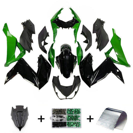 Amotopart Kawasaki Z250 Z300 2015-2016 Kit carena Carrozzeria Plastica ABS