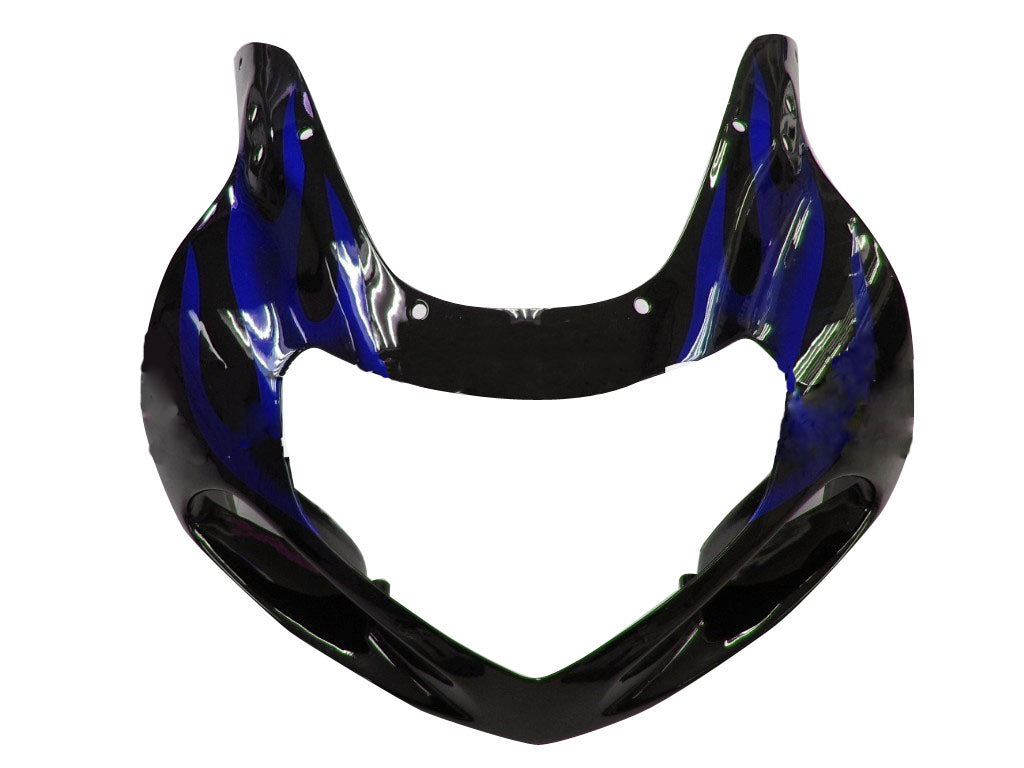 Carene 2000-2002 Suzuki GSXR 1000 Black & Blue Flame Generic