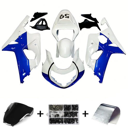 Carene 2000-2002 Suzuki GSXR 1000 Bianco & Blu Jordan Generic