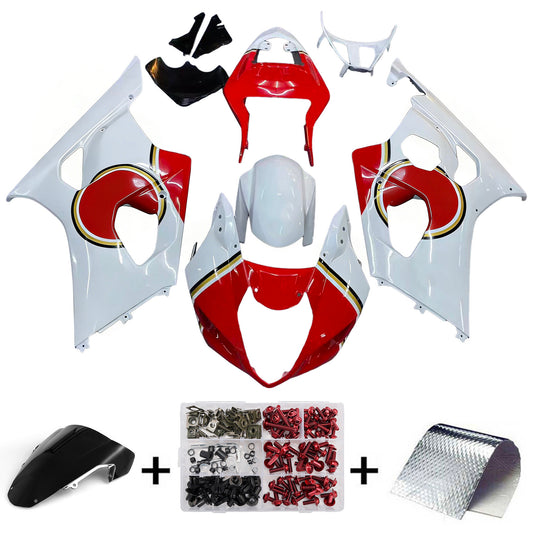Carene 2003-2004 Suzuki GSXR 1000 Bianco e Rosso Lucky Strike Generic