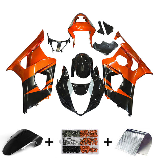Amotopart 2003-2004 Suzuki GSXR1000 Cladding G-Red & Black Kit
