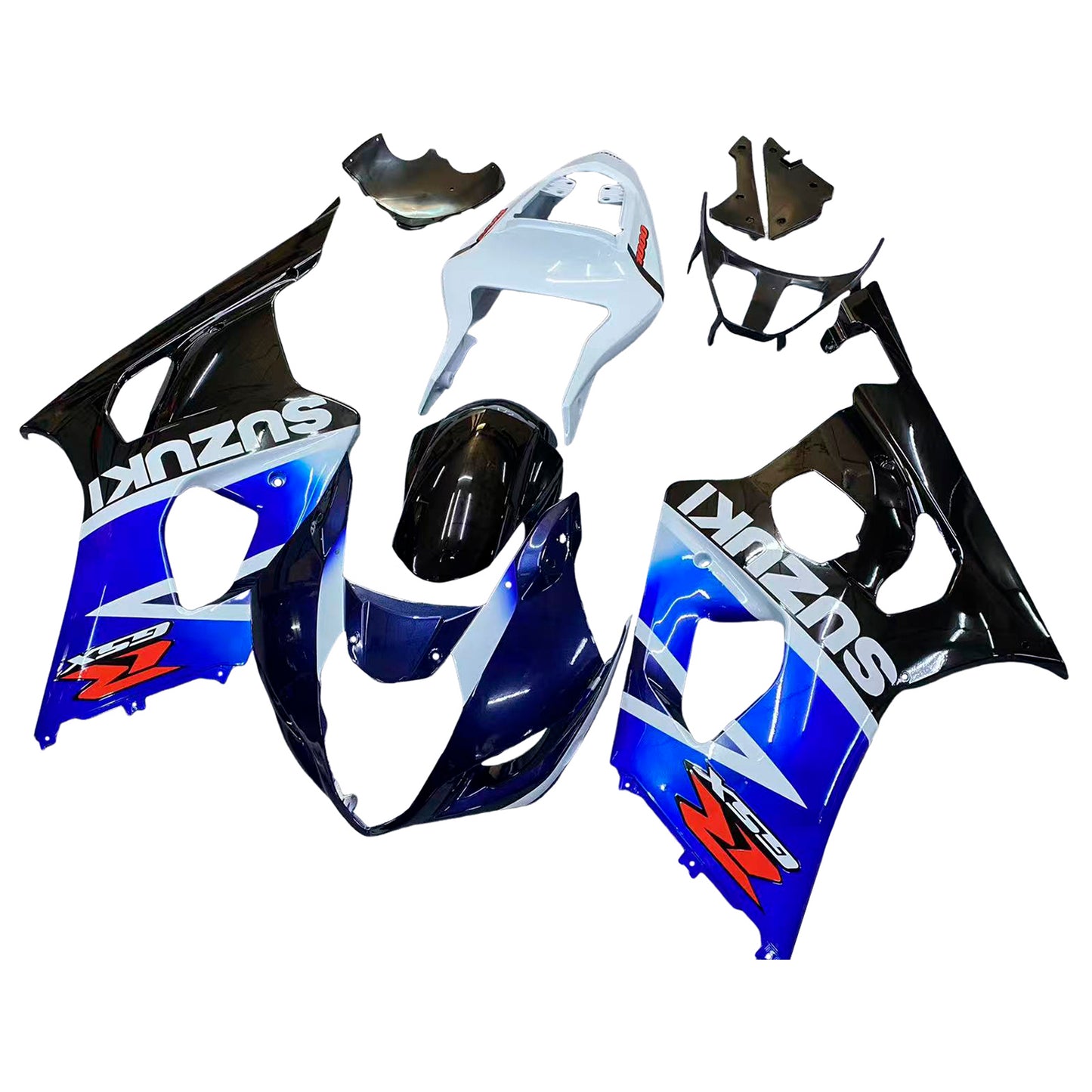 Kit carenatura per carrozzeria addominali in plastica adatta per Suzuki GSXR1000 2003-2004