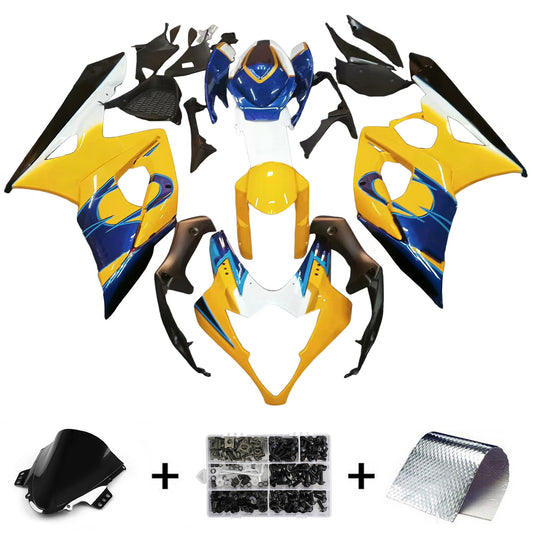 Carene 2005-2006 Suzuki GSXR 1000 Blu Giallo Alstare Corona Racing Generico