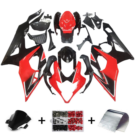 Amotopart 2005-2006 Suzuki GSXR1000 Cladding Red & Black Kit