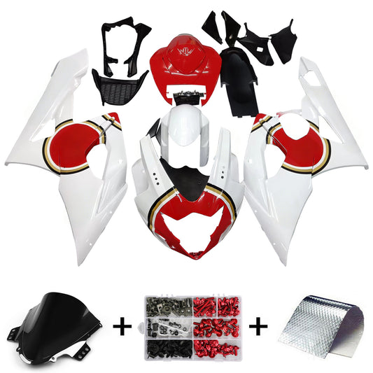 Carene 2005-2006 Suzuki GSXR 1000 White & Red Lucky Strike Racing Generic