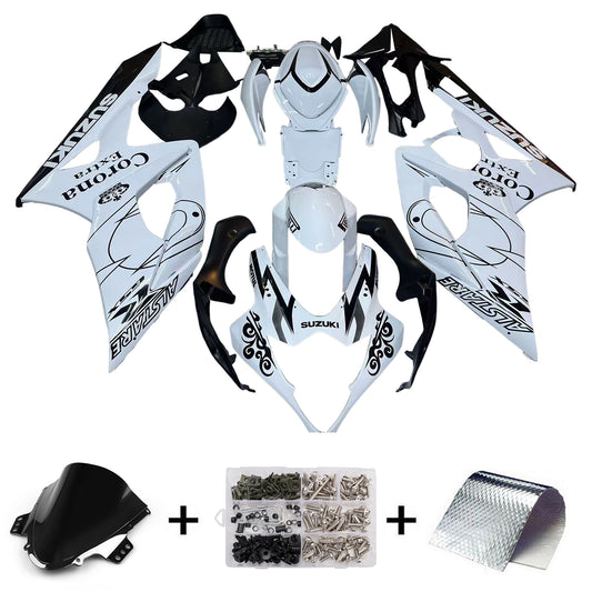 Carene 2005-2006 Suzuki GSXR 1000 Bianco Nero Alstare Racing Generico