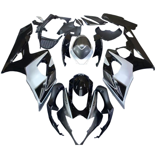 Amotopart 2005-2006 GSXR1000 Suzuki Cladding Black & Grey Kit
