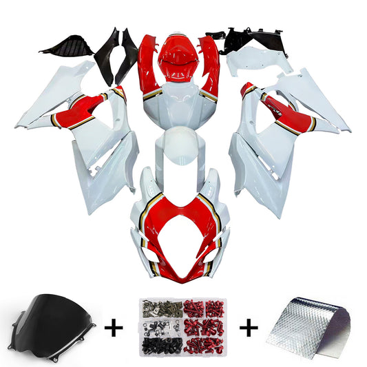 Carene 2007-2008 Suzuki GSXR 1000 White & Red Lucky Strike Generic