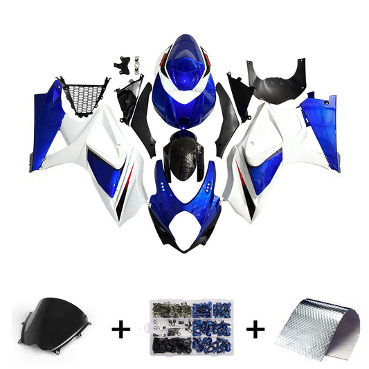Carene 2007-2008 Suzuki GSXR 1000 Blu & Bianco GSXR Racing Generico