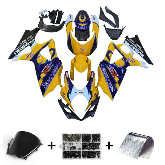 Carene 2007-2008 Suzuki GSXR 1000 Giallo Blu Alstare Corona Generico