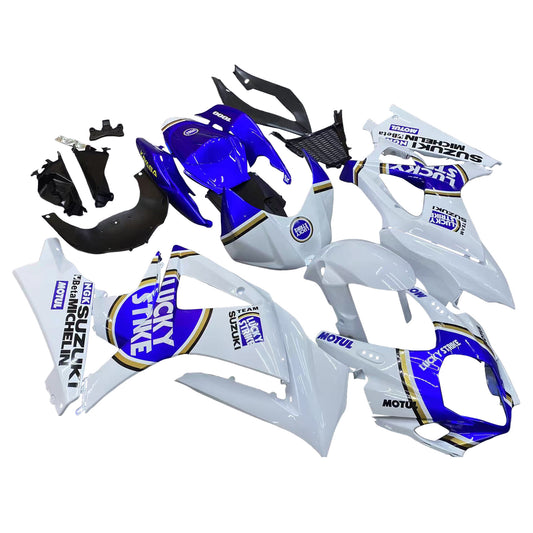 Carene 2007-2008 Suzuki GSXR 1000 White & Blue Lucky Strike Generic